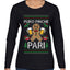 Puro Pinche Pari, Ugly Christmas Sweater Womens Graphic Long Sleeve T-Shirt