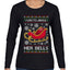 I Like To Jingle Her Bells, Ugly Christmas Sweater Womens Graphic Long Sleeve T-Shirt