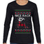 Nice Rack, Ugly Christmas Sweater Womens Graphic Long Sleeve T-Shirt