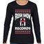 Fresh Snow Records Hip Hop Parody, Ugly Christmas Sweater Womens Graphic Long Sleeve T-Shirt