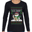 Ice Pimp, Ugly Christmas Sweater Womens Graphic Long Sleeve T-Shirt