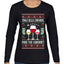 Jingle Bells, Zinfandel Pass The Cabernet Wine Drinker, Ugly Christmas Sweater Womens Graphic Long Sleeve T-Shirt