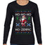 Skinny Santa Ho Ho Ho Ho-Zempic Weight Loss Shot, Ugly Christmas Sweater Womens Graphic Long Sleeve T-Shirt