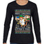 Litters Full Cat, Ugly Christmas Sweater Womens Graphic Long Sleeve T-Shirt