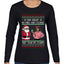 Oh Snap, No Milk And Cookies, They Took my Stamps, Ugly Christmas Sweater Womens Graphic Long Sleeve T-Shirt