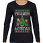 From The Windows To The Walls I'm About To Deck These Halls, Ugly Christmas Sweater Womens Graphic Long Sleeve T-Shirt
