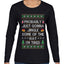 Probably Just Gonna Jingle Some Of The Way I'm Tired, Ugly Christmas Sweater Womens Graphic Long Sleeve T-Shirt