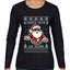 Santa Says 6 7 Meme, Ugly Christmas Sweater Womens Graphic Long Sleeve T-Shirt