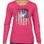 US Flag Ford Bronco Cars and Trucks Womens Graphic Long Sleeve T-Shirt
