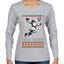He Is Rizzin, Ugly Christmas Sweater Womens Graphic Long Sleeve T-Shirt