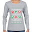 To The Windows To The Walls Till Santa Decks These Halls, Ugly Christmas Sweater Womens Graphic Long Sleeve T-Shirt