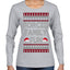Forced Family Fun, Xmas Holiday Funny Ugly Christmas Sweater Womens Graphic Long Sleeve T-Shirt
