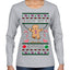 Not My Gumdrop Buttons Funny Classic Movie Quote Ugly Christmas Sweater Womens Graphic Long Sleeve T-Shirt