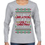 Due to Inflation This is My Ugly Christmas Sweater | Funny Ugly Christmas Sweater Womens Graphic Long Sleeve T-Shirt