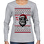 Snow's Out Hos Out | Funny Santa Claus Ugly Christmas Sweater Womens Graphic Long Sleeve T-Shirt