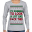 It's Beginning to Look a Lot Like F This Clean Funny Ugly Christmas Sweater Womens Graphic Long Sleeve T-Shirt