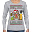 Arriba Abajo Al Centro Pa'Dentro Cheers to Health Salud Ugly Christmas Sweater Womens Graphic Long Sleeve T-Shirt