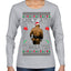 Ugly Ath Sweater Merry Chrithmith, Butt Viral Ugly Ass Boxing Fight Meme Ugly Christmas Sweater Womens Graphic Long Sleeve T-Shirt