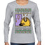 Holiday Armadillo Part Jewish TV Show Ugly Christmas Sweater Womens Graphic Long Sleeve T-Shirt