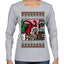 Merry Krampus Naughty Brats | Funny Ugly Christmas Sweater Womens Graphic Long Sleeve T-Shirt