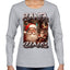 Santa Claus Bootleg Rap Music Style Ugly Christmas Sweater Womens Graphic Long Sleeve T-Shirt