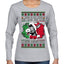 Jing a Di Jing Dominick the Italian Christmas Donkey Ugly Christmas Sweater Womens Graphic Long Sleeve T-Shirt