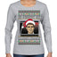 Did Somebody Say Christmas? Lloyd Dumb Dumber 90s Movie Ugly Christmas Sweater Womens Graphic Long Sleeve T-Shirt