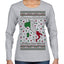 Buon Natale e Felice Anno Nuovo! Merry Christmas and Happy New Year Ugly Christmas Sweater Womens Graphic Long Sleeve T-Shirt