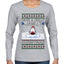 Have a Holly Jawlly Christmas, Cute Shark, Ugly Christmas Sweater Womens Graphic Long Sleeve T-Shirt