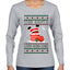 This Santa Loves going down, Funny dirty Humor, Ugly Christmas Sweater Womens Graphic Long Sleeve T-Shirt