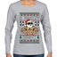 O Swoley Night, Exercise and Fitness Enthusiast, Ugly Christmas Sweater Womens Graphic Long Sleeve T-Shirt