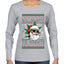 Rollin' Into The Holidays Christmas Sweater, Ugly Christmas Sweater Womens Graphic Long Sleeve T-Shirt