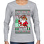 Merry Christmas Y'all Christmas Sweater, Ugly Christmas Sweater Womens Graphic Long Sleeve T-Shirt