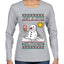 Just A Little Meltdown, Ugly Christmas Sweater Womens Graphic Long Sleeve T-Shirt