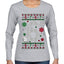 Christmas 6 Meme, Ugly Christmas Sweater Womens Graphic Long Sleeve T-Shirt