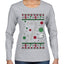 Christmas 7 Meme, Ugly Christmas Sweater Womens Graphic Long Sleeve T-Shirt