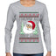 I Deliver All Night Long, Ugly Christmas Sweater Womens Graphic Long Sleeve T-Shirt
