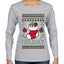 Holiday, Ugly Christmas Sweater Womens Graphic Long Sleeve T-Shirt