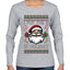 I Put The D In Holiday, Ugly Christmas Sweater Womens Graphic Long Sleeve T-Shirt