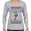 Official Candy Cane Licker, Ugly Christmas Sweater Womens Graphic Long Sleeve T-Shirt