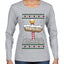 North Pole, Ugly Christmas Sweater Womens Graphic Long Sleeve T-Shirt