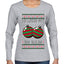 He Likes My Big Bulbs, Ugly Christmas Sweater Womens Graphic Long Sleeve T-Shirt