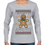 I Brought My Appetitie, Ugly Christmas Sweater Womens Graphic Long Sleeve T-Shirt