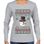 Snow Blower, Ugly Christmas Sweater Womens Graphic Long Sleeve T-Shirt