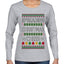 Spreading Christmas Cheer, Ugly Christmas Sweater Womens Graphic Long Sleeve T-Shirt