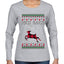 Nice Rack, Ugly Christmas Sweater Womens Graphic Long Sleeve T-Shirt