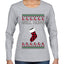Well Hung, Ugly Christmas Sweater Womens Graphic Long Sleeve T-Shirt