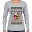 Santa Got Coldplayed, Ugly Christmas Sweater Womens Graphic Long Sleeve T-Shirt