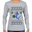 Season's Eatings Shark, Ugly Christmas Sweater Womens Graphic Long Sleeve T-Shirt