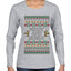 Merry And Bright, Ugly Christmas Sweater Womens Graphic Long Sleeve T-Shirt